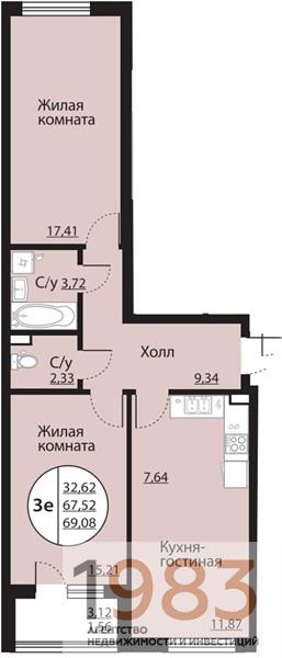 Квартира 2-комнатная квартира