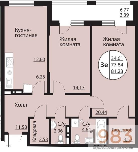 Квартира 2-комнатная квартира