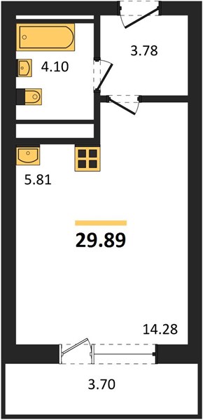 Квартира Студия
