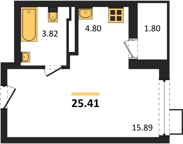 Квартира Студия