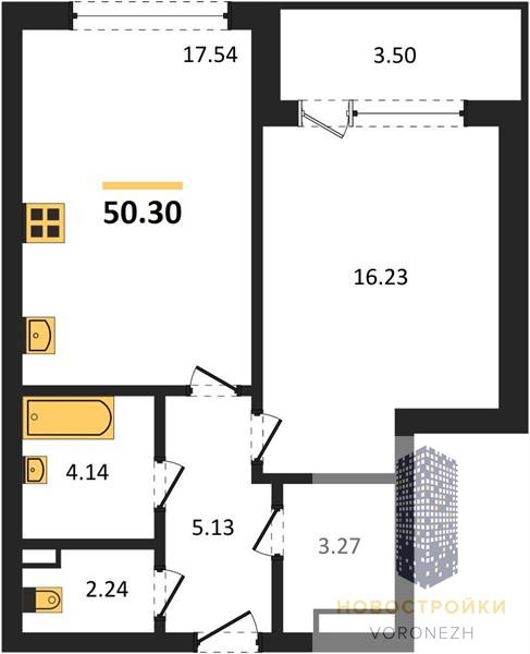 Квартира 1-комнатная квартира